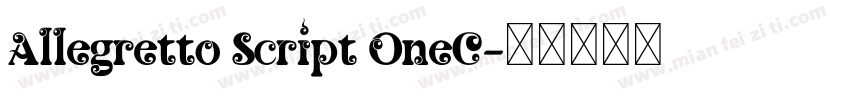 Allegretto Script OneC字体转换